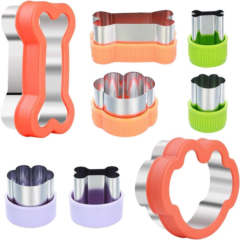 magigift Dog Cookie Cutter Set - Dog Bone and Dog Paw Print Cookie Mold for Homemade Treats - Stainless Steel Cookie Cutter molds for Kids Suitable for Cakes and Cookies (Assorted Sizes) - Image 1